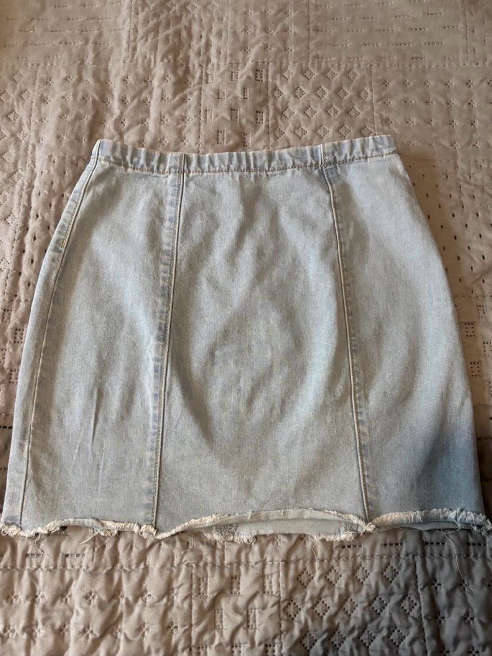 Forever 21 Light Wash Denim Mini Skirt